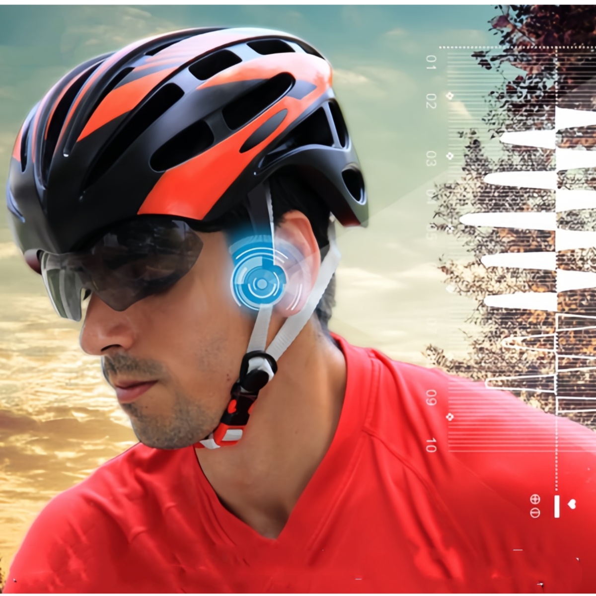 Bone Conduction Cycling Helmet